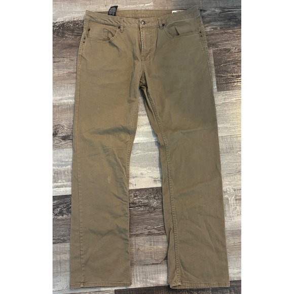 Buffalo David Bitton Other - Buffalo David Bitton Sam-X Slim Straight Stretch Khaki Pants Mens 36x34 Tan